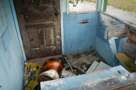 Evergreen Drive-In Theatre - Inside Ticket Booth